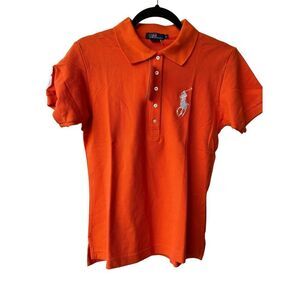 Polo Ralph Lauren Orange big pony 100% cotton youth XL ‘Read’ NWT